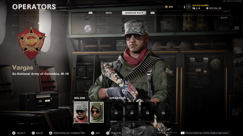 Персонаж в Call of Duty: Black Ops Cold War