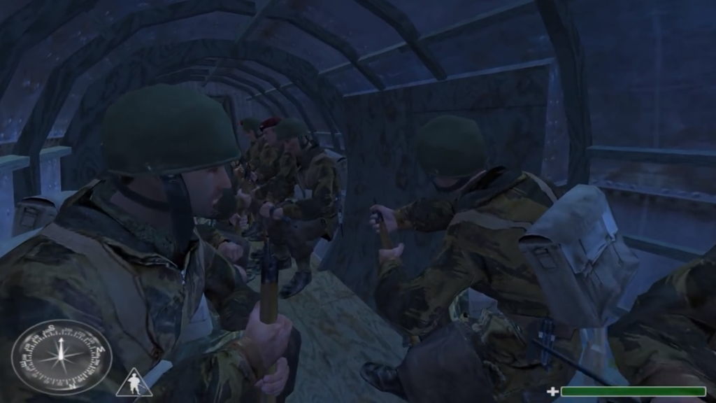 Подготовка к прыжку в Call of Duty