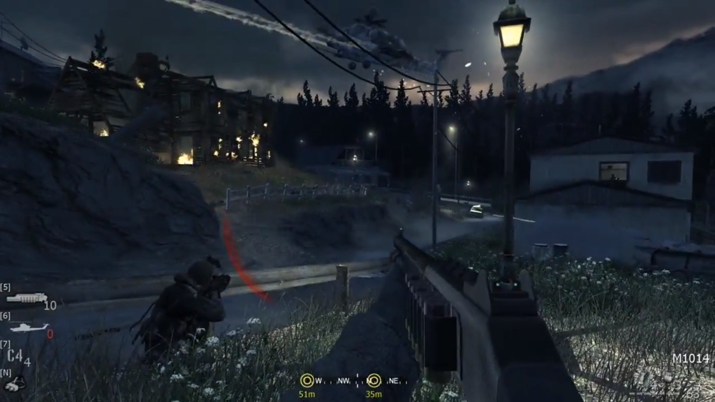 Ночной бой в Call of Duty 4: Modern Warfare