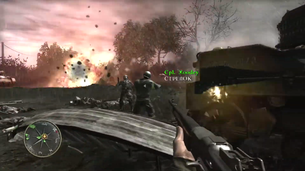 Боевые действия в Call of Duty 3