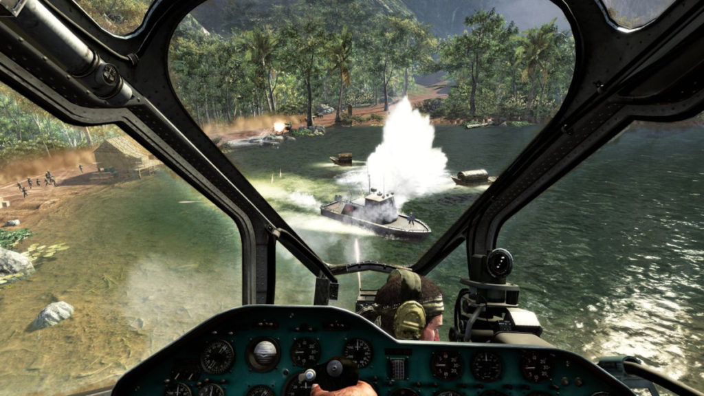 Полет на вертолете в Call of Duty: Black Ops